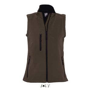 Softshell personnalisable | Rallye F Chocolat foncé