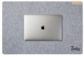 Sous-main bureau feutre recyclé GRS Albon entreprise Gris