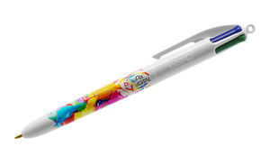 Stylo 4 couleurs publicitaire | BIC® 4 Couleurs Classique Blanc