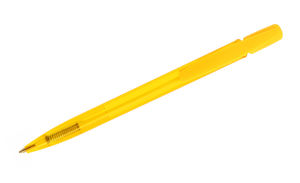 Stylo BIC® publicitaire | BIC® Media Clic Bille Jaune clear