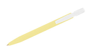 Stylo BIC® publicitaire | BIC® Media Clic Bille Jaune pastel