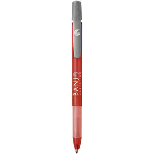 Stylo BIC® publicitaire | BIC® Media Clic Grip Bille Rouge frost