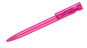 Stylo bille personnalisable | Liberty Clear Rose rhodamine red