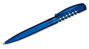 Stylo bille personnalisable | New Spring Clear CM Bleu