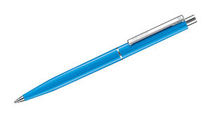 Stylo bille personnalisé | Point Polished Bleu Cyan