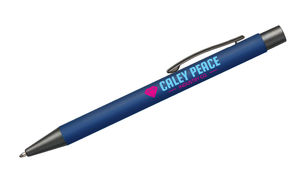 Stylo bille publicitaire | Bowie Bleu foncé