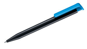 Stylo bille publicitaire | Super Hit Recycled Bleu Cyan