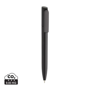 Stylo compact ABS recyclé publicitaire | Pocketpal Noir