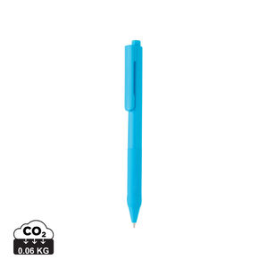 Stylo avec grip silicone publicitaire | X9 Bleu