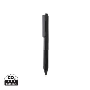 Stylo avec grip silicone publicitaire | X9 Noir