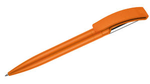 stylo publicitaire plastique metal Orange