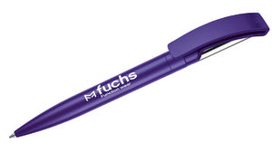 stylo publicitaire plastique metal Violet