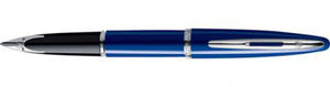 Stylo Waterman Plume Carene Deluxe Metal Opaque bleu