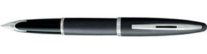 Stylo Waterman Plume Carene Deluxe Metal Opaque noir