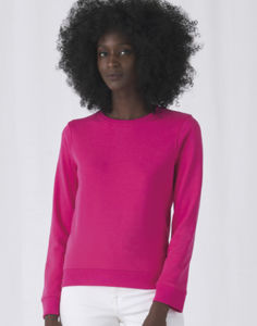Sweatshirt personnalisable | Organic Terry F Magenta pink