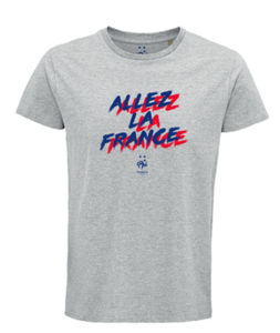 T shirt officiel | Coq France FFF homme  | KelCom Gris
