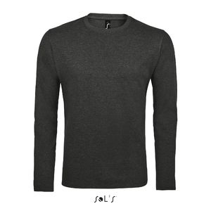 T-shirt personnalisable | Imperial LSL H Anthracite chiné