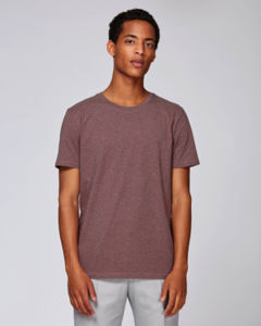 T-shirt publicitaire | Leads Black Heather Cranberry