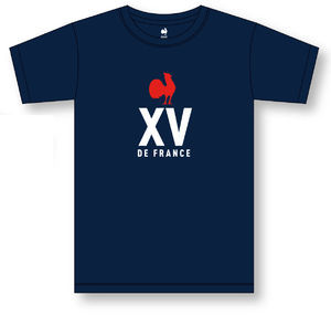 T-shirt XV de France coton bio publicitaire