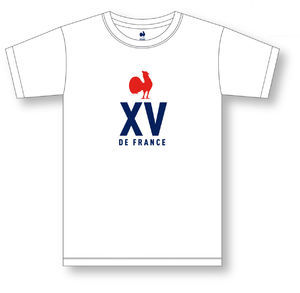 T-shirt XV de France coton bio publicitaire 1