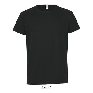 T-shirt de sport personnalisable | Sporty Kids Noir