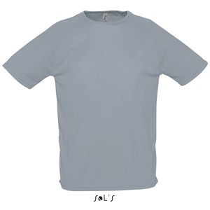 T-shirt de sport personnalisé | Sporty M Gris pur