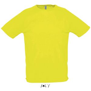 T-shirt de sport personnalisé | Sporty M Jaune fluo