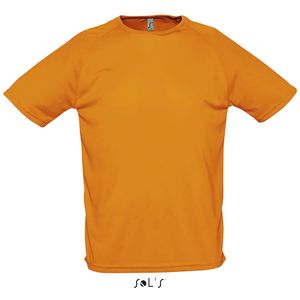 T-shirt de sport personnalisé | Sporty M Orange fluo