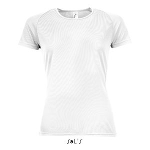 T-shirt de sport publicitaire | Sporty F Blanc