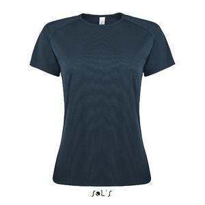 T-shirt de sport publicitaire | Sporty F Bleu pétrole