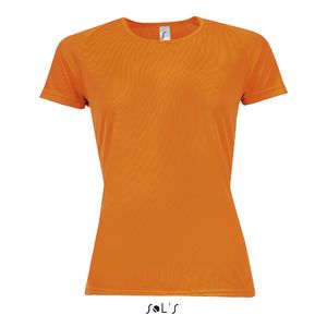 T-shirt de sport publicitaire | Sporty F Orange fluo