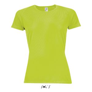 T-shirt de sport publicitaire | Sporty F Vert fluo