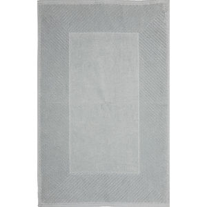 Tapis de bain doux publicitaire Gris Argente