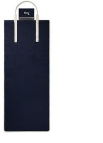 Tapis de plage toile recyclée AWARE™ Volonne personnalisable Bleu