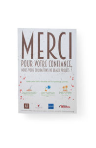 Tapis de semis publicitaire | Gerbera