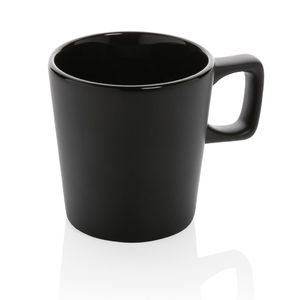 Tasse à café céramique personnalisable au design moderne Black