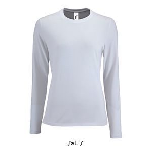 Tee-shirt publicitaire | Imperial LSL F Blanc