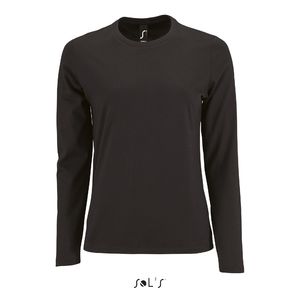 Tee-shirt publicitaire | Imperial LSL F Noir profond