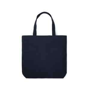 Tote bag en toile recyclée AWARE™ Hilo | Sac shopping publicitaire Bleu marine