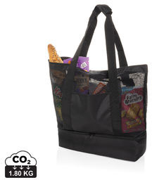 Tote bag isotherme 2-en-1 rPET AWARE™ Iqlo personnalisable Noir