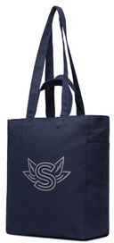 Tote bag zip toile recyclée Hilo AWARE™ personnalisé Bleu marine