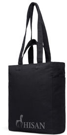 Tote bag zip toile recyclée Hilo AWARE™ personnalisé Noir