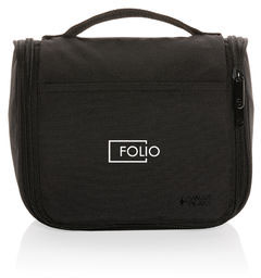 Trousse de toilette AWARE™ Swiss Peak Lohan personnalisée Noir