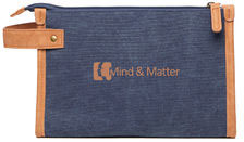 Trousse de toilette toile recyclée GRS Bosler personnalisée Bleu marine