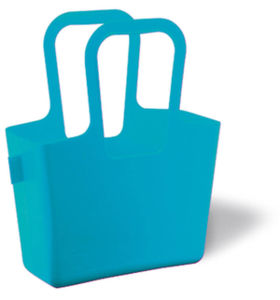 Cabas plastique publicitaires Turquoise