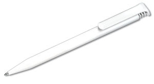 stylo personnalisé haute qualité en plastique Blanc