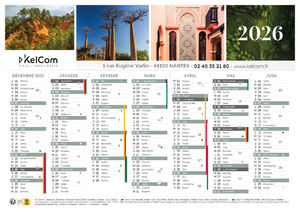 Calendrier personnalisé | Voyages 3