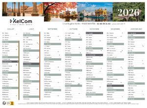 Calendrier personnalisé | Voyages 5