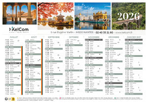 Calendrier personnalisé | Voyages 7