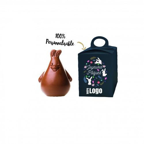 moulage chocolat lapin publicitaire